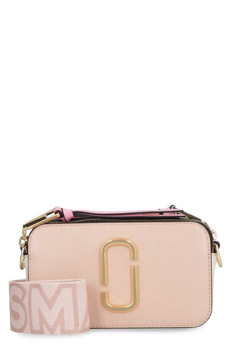 Marc Jacobs MARC JACOBS THE SNAPSHOT LEATHER CAMERA BAG PINK