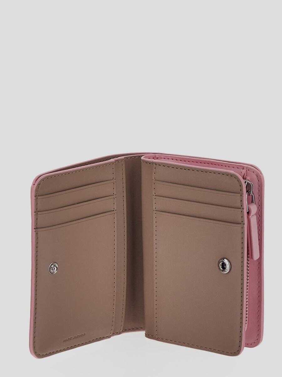 Marc Jacobs Marc Jacobs The J-Marc Mini Compact Wallet BUBBLEGUM