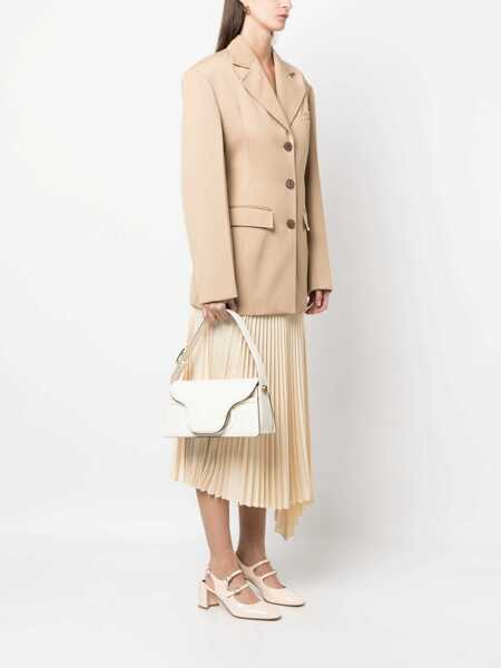 Genti de umar Valentino Garavani Valentino Garavani Sculpture Leather Shoulder Bag WHITE Femei (BM 10263203) 2