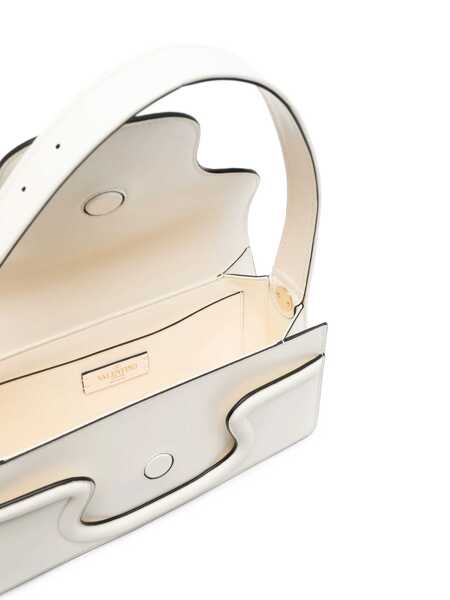 Genti de umar Valentino Garavani Valentino Garavani Sculpture Leather Shoulder Bag WHITE Femei (BM 10263203) 5