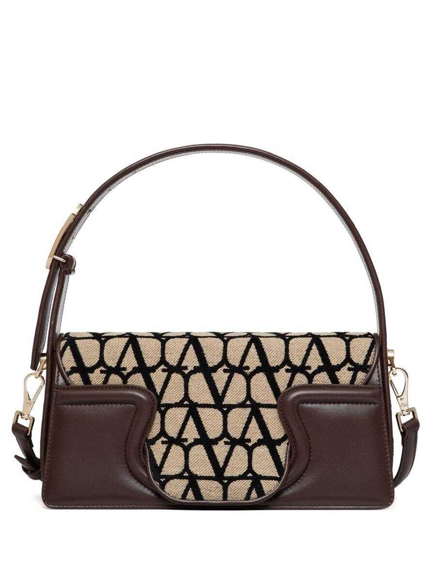 Valentino Garavani VALENTINO GARAVANI Le Grand Deuxieme Toile Iconographe shoulder bag Brown