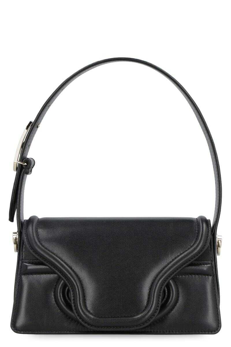 Valentino Garavani VALENTINO VALENTINO GARAVANI - LE PETIT DEUXIÈME LEATHER SHOULDER BAG BLACK