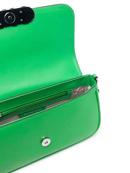 Genti de umar Michael Kors Green Parker Medium Shoulder Bag In Leather Woman GREEN Femei (BM 10268486) 5