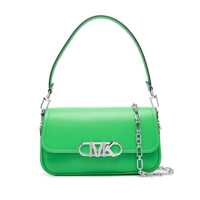 Genti de umar Green Parker Medium Shoulder Bag In Leather Woman Femei