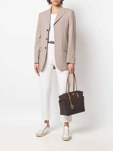 Genti de mana Michael Kors Michael Kors Medium Marilyn Tote Bag BROWN Femei (BM 10268936) 2