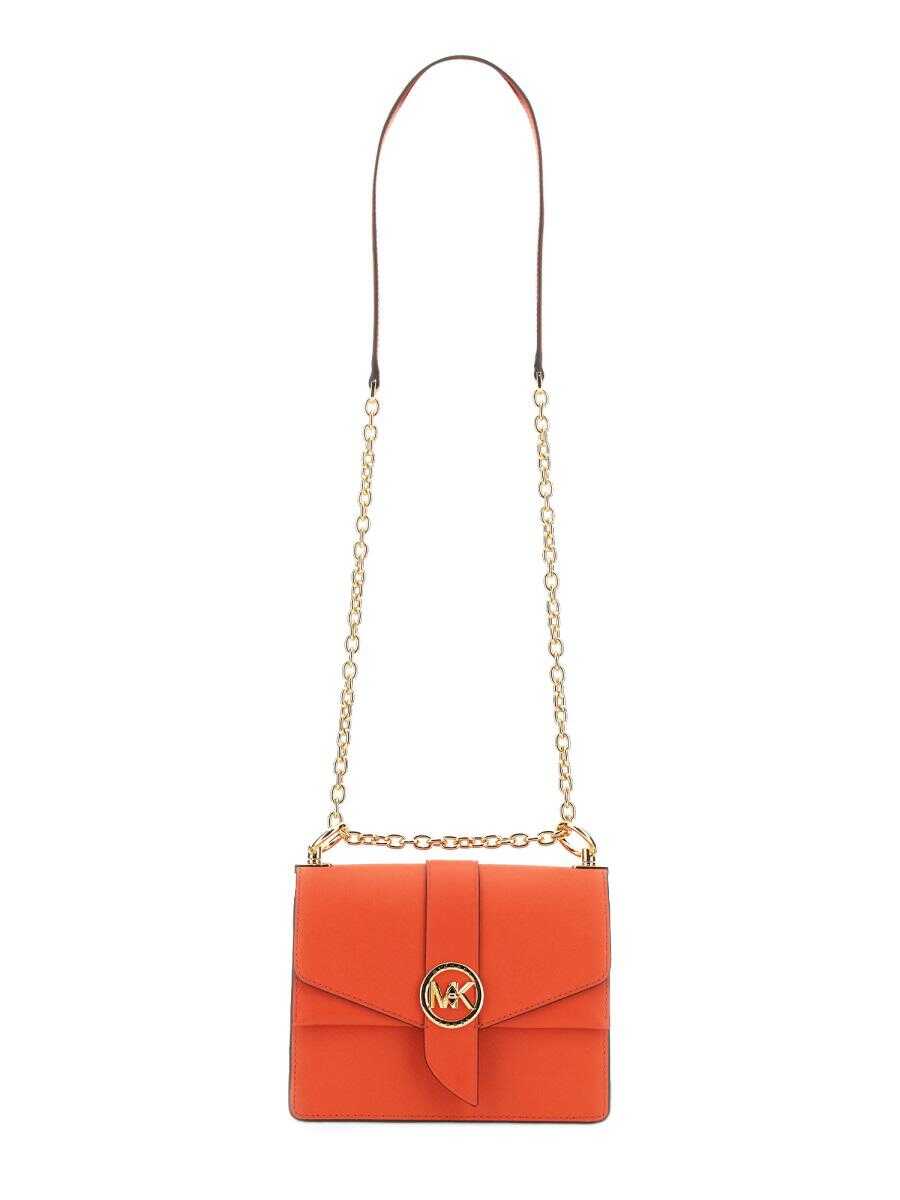 Michael Kors MICHAEL MICHAEL KORS GREENWICH SMALL SHOULDER BAG ORANGE