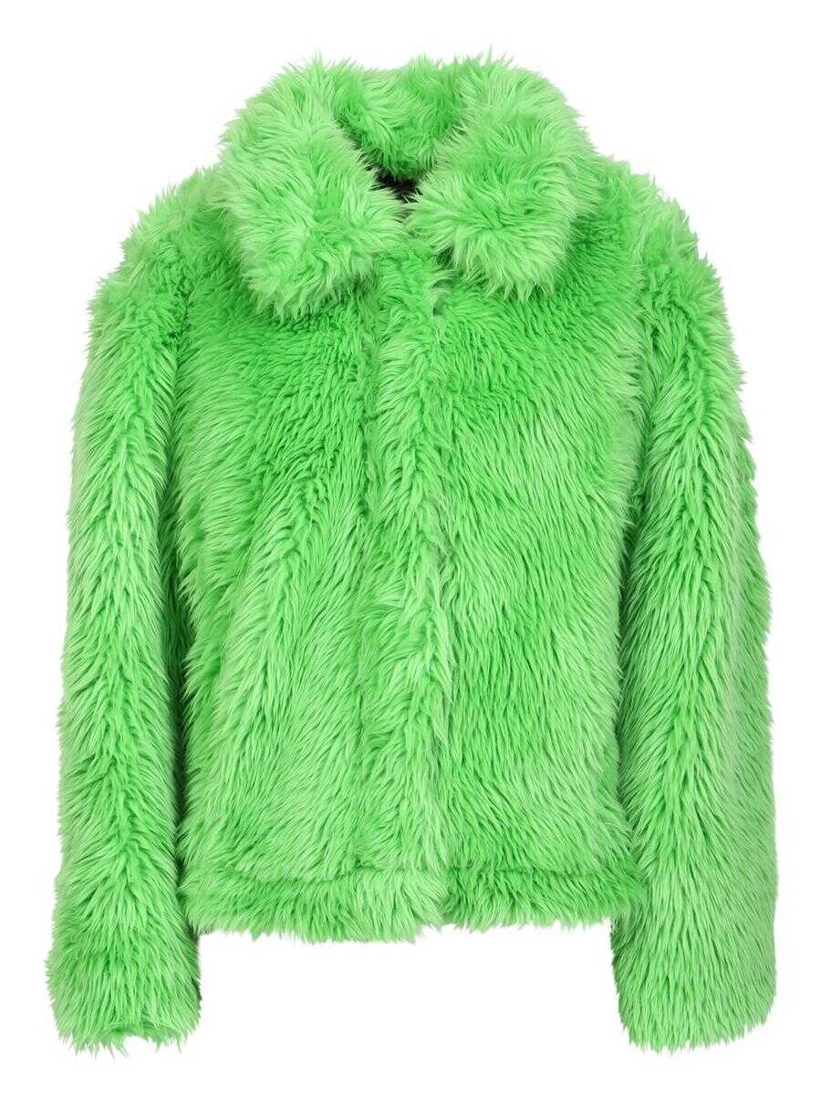 MSGM MSGM FUR COATS Green