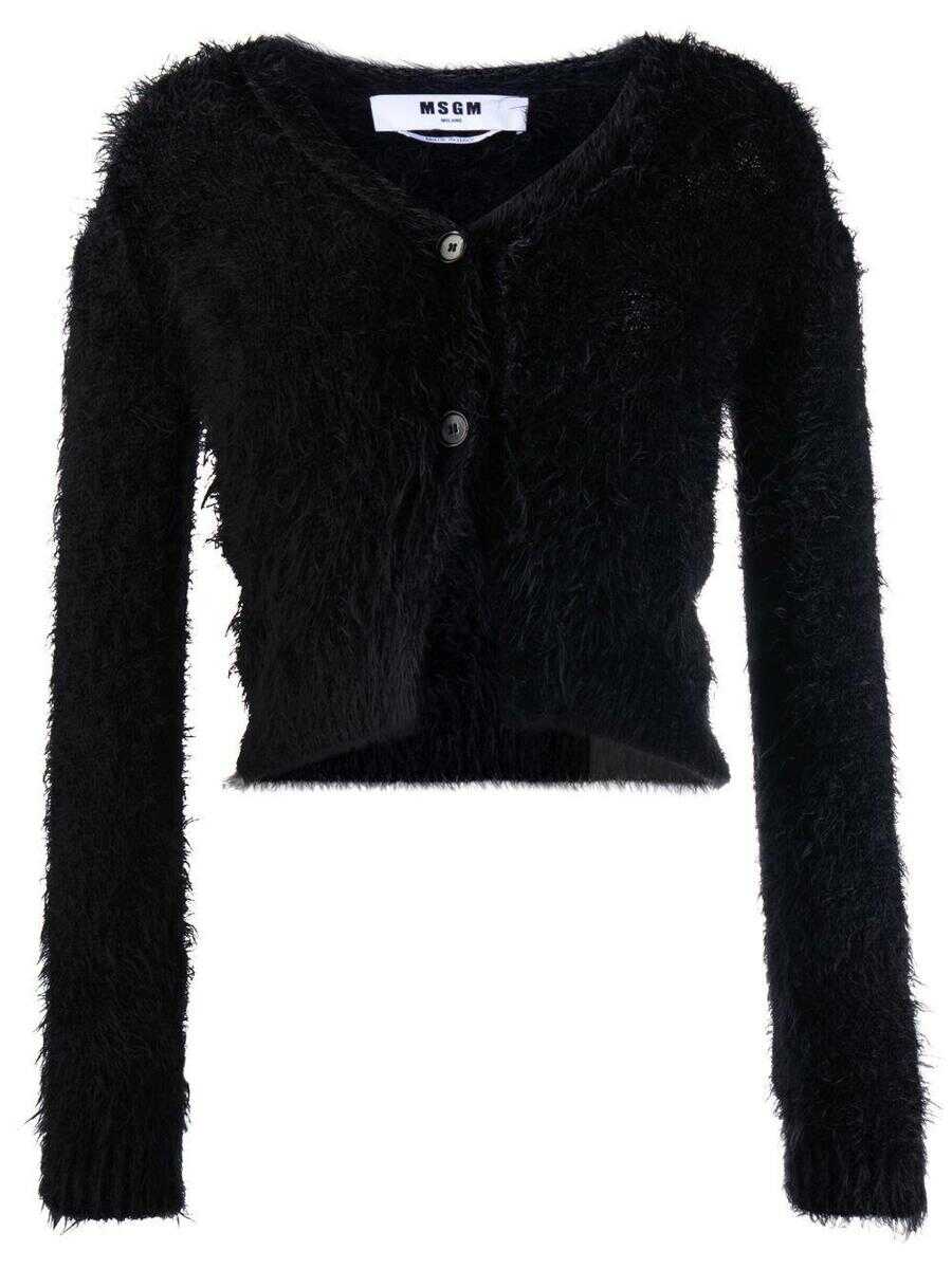 MSGM MSGM long-sleeve knitted cardigan BLACK