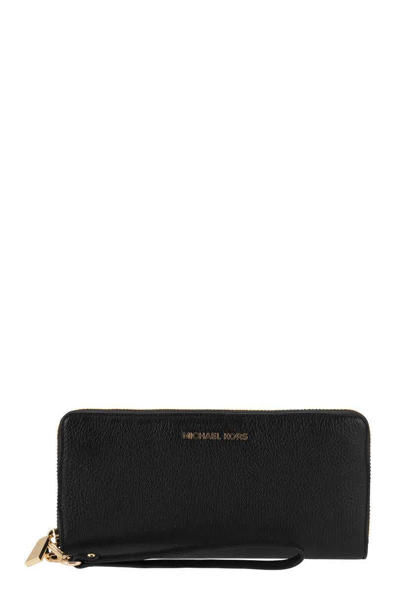 Michael Kors MICHAEL KORS Jet Set - Grained Leather Wallet BLACK