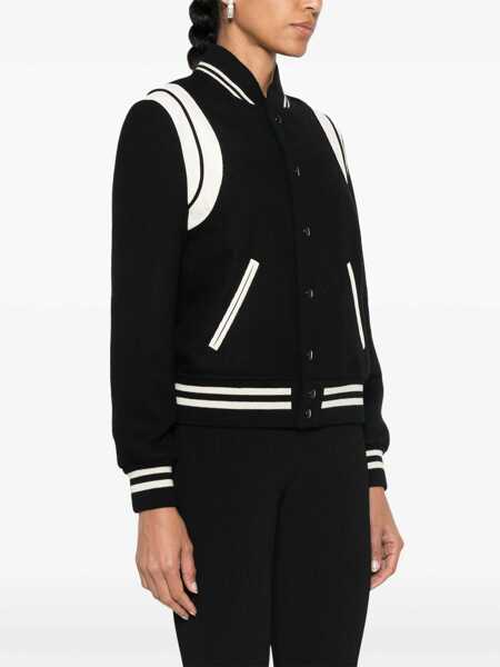 Geci Saint Laurent Saint Laurent Jackets Black Femei (BM 10273169) 3