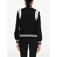 Bomber jacket Dama - Bomber jacket Saint Laurent Saint Laurent Wool-Blend Bomber Jacket Black Femei (BM 10273172) - B-mall.ro