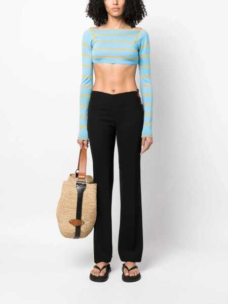 Pulovere PUCCI Pucci Cut-Out Cropped Sweater BLUE Femei (BM 10274045) 2
