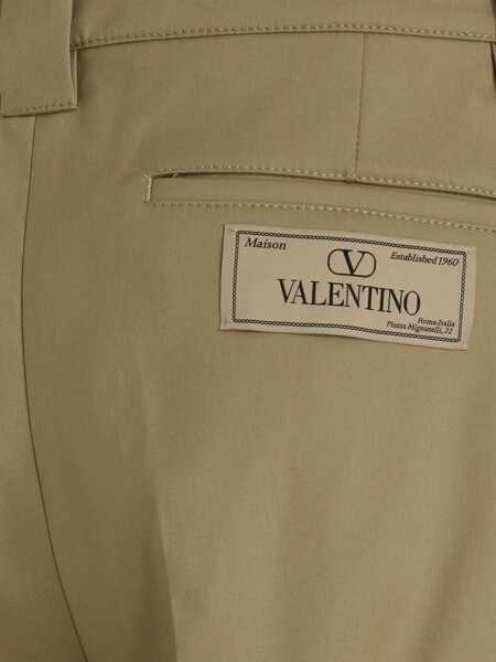 Pantaloni Valentino Garavani Valentino Garavani Cotton Gabardine Trousers Beige Barbati (BM 10281152) 3