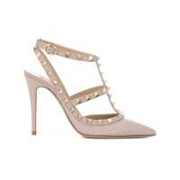 Pantofi cu toc VALENTINO GARAVANI Rockstud patent leather pumps Femei