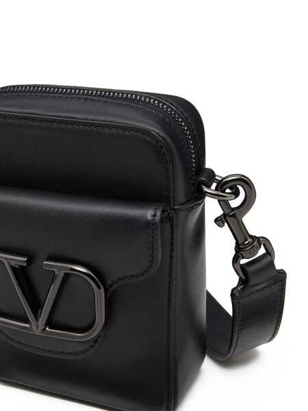 Genti de umar Valentino Garavani Valentino Garavani Loc Messenger Bag With Logo Black Barbati (BM 10281926) 5