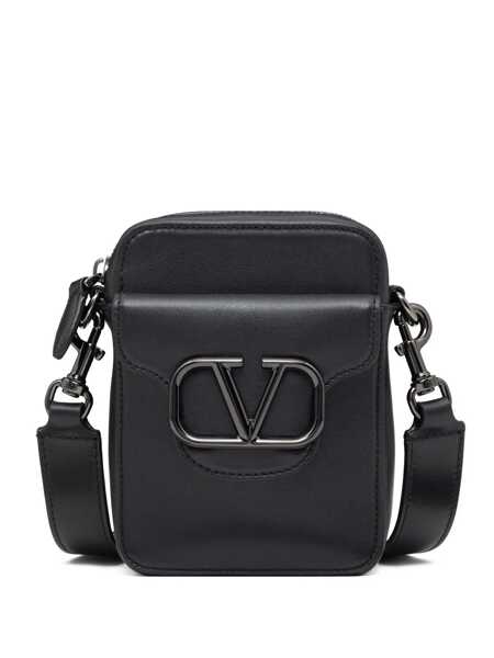 Genti de umar Valentino Garavani Valentino Garavani Loc Messenger Bag With Logo Black Barbati (BM 10281926) 1