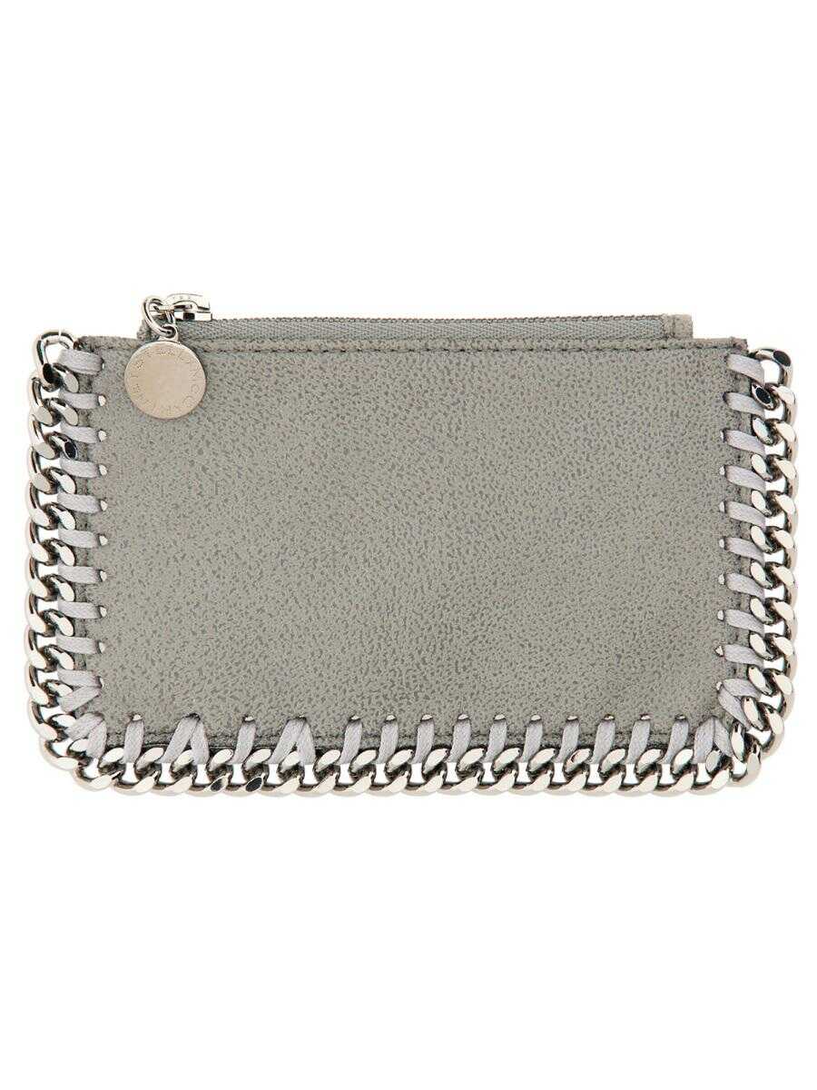 Stella McCartney STELLA MCCARTNEY FALABELLA CARD HOLDER GREY