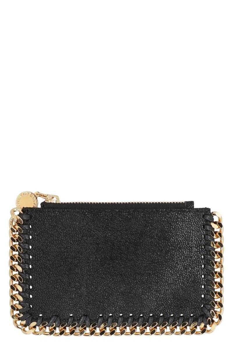 Stella McCartney STELLA MCCARTNEY FALABELLA CARD HOLDER BLACK