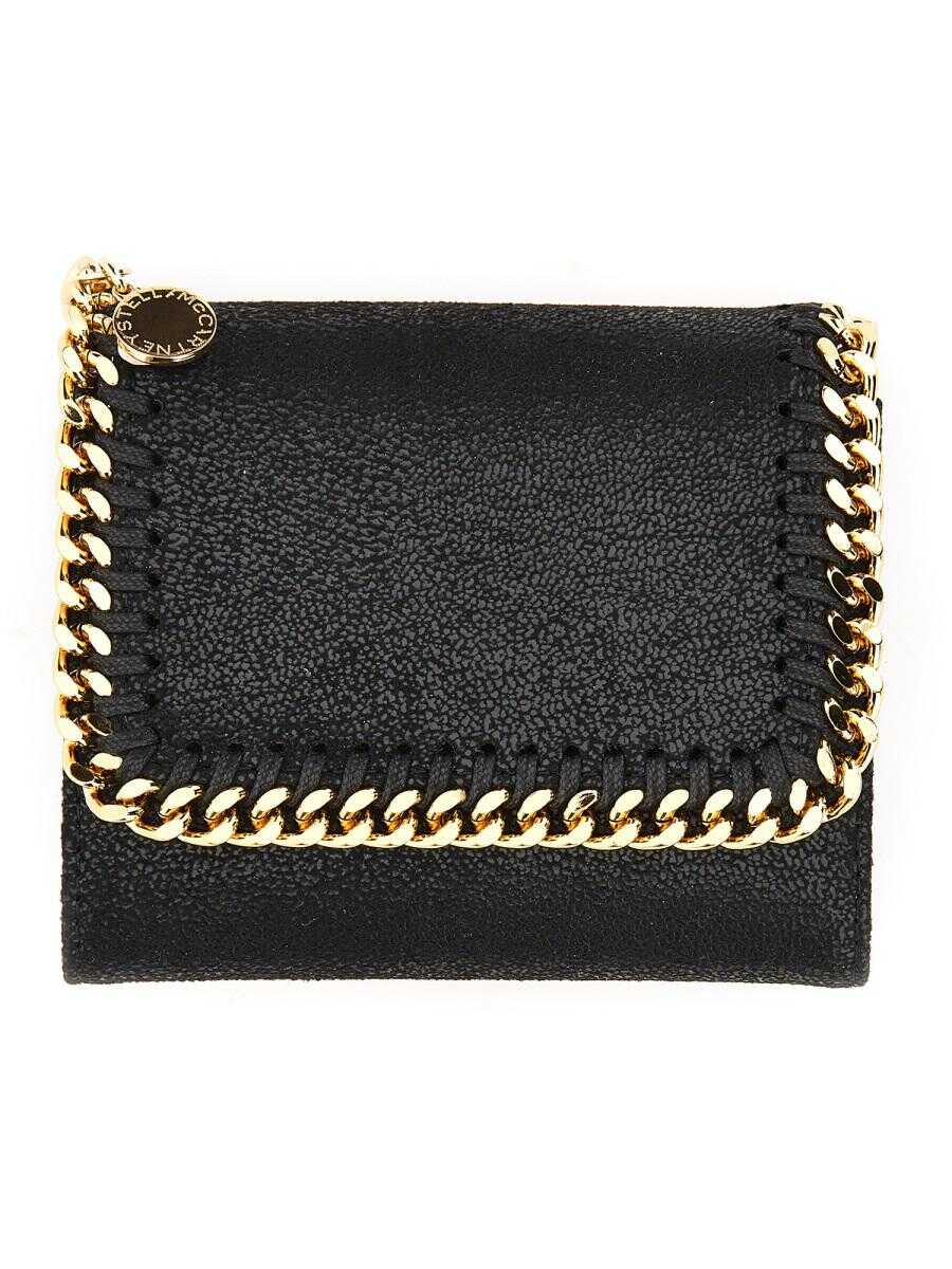 Stella McCartney STELLA MCCARTNEY FALABELLA SMALL WALLET BLACK