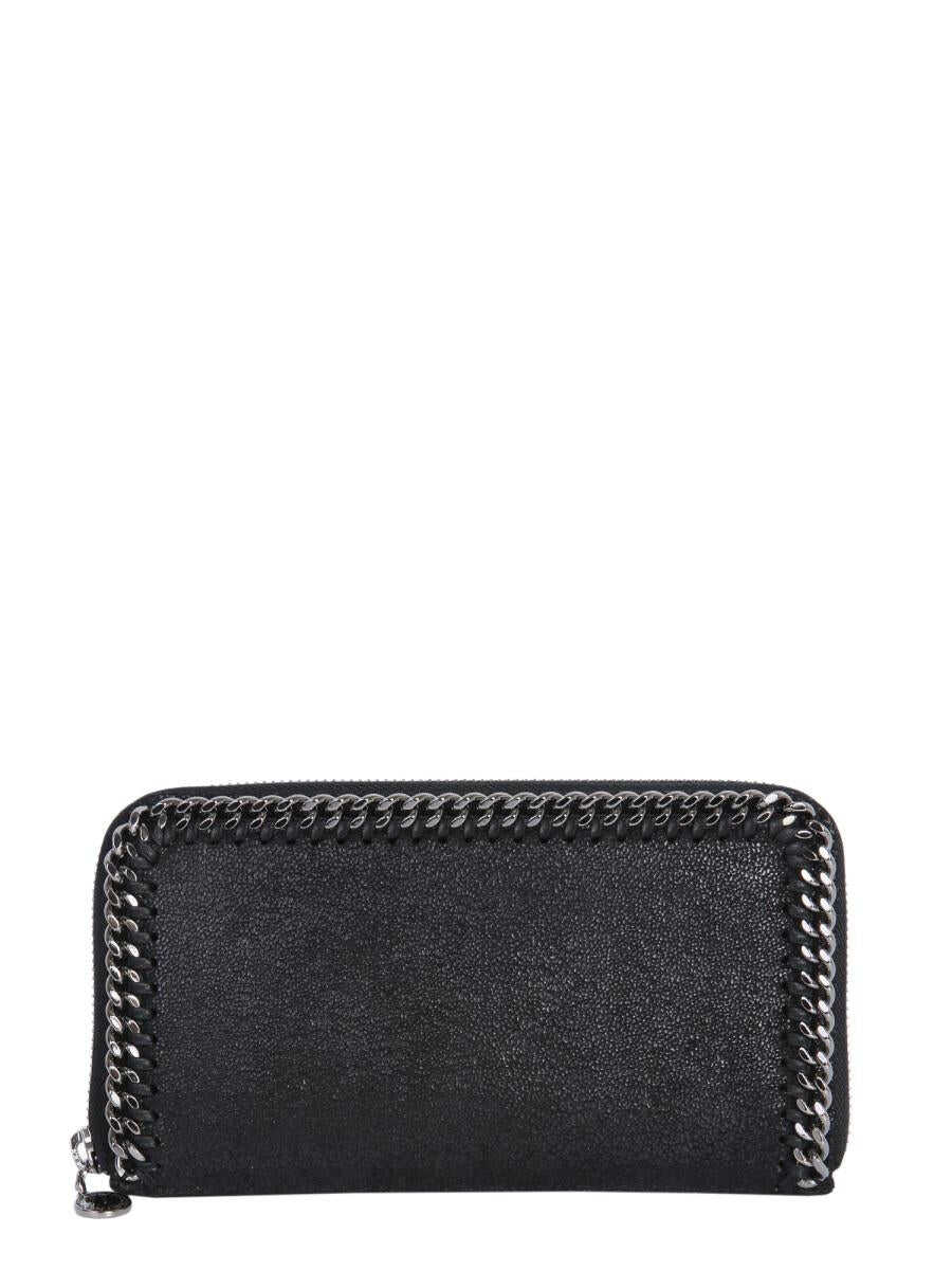 Stella McCartney STELLA MCCARTNEY FALABELLA ZIPPER AROUND WALLET BLACK