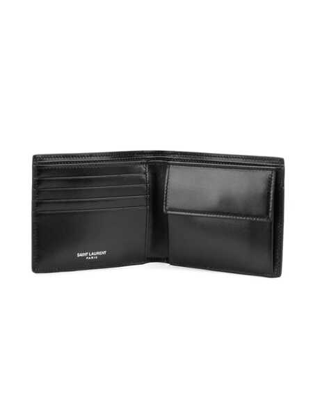 Portofele Saint Laurent Saint Laurent  Wallets Black Barbati (BM 10283627) 5