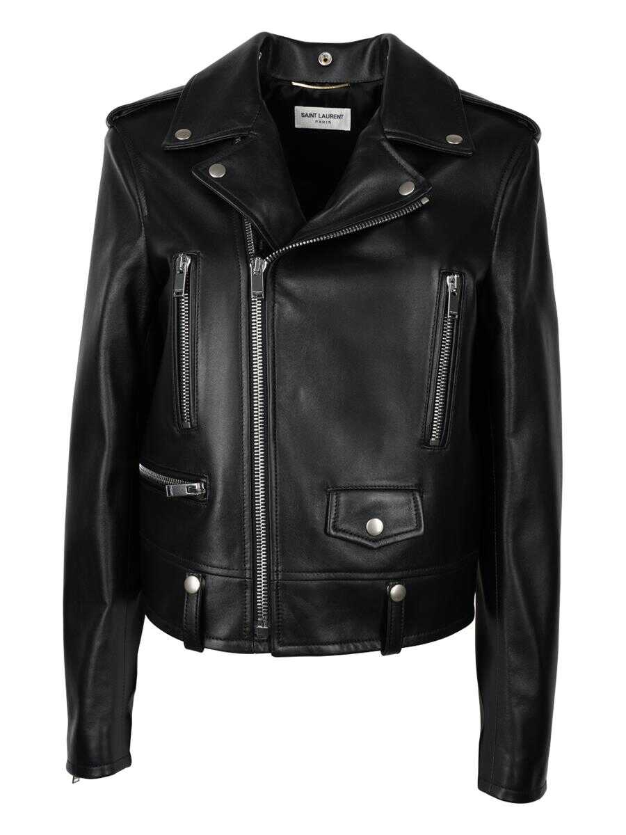 Saint Laurent SAINT LAURENT MOTO JACKET CLOTHING Black