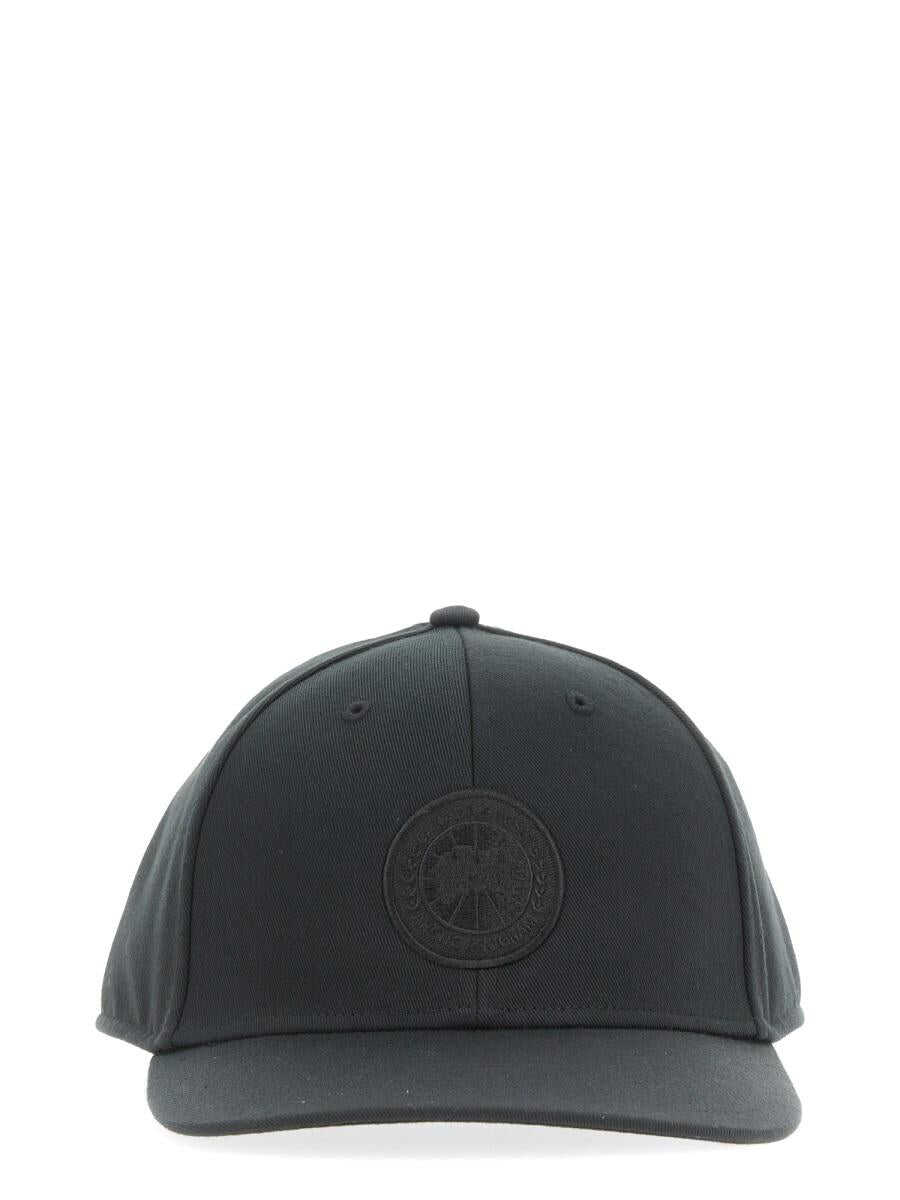 CANADA GOOSE CANADA GOOSE CG TONAL LOGO BASEBALL HAT BLACK