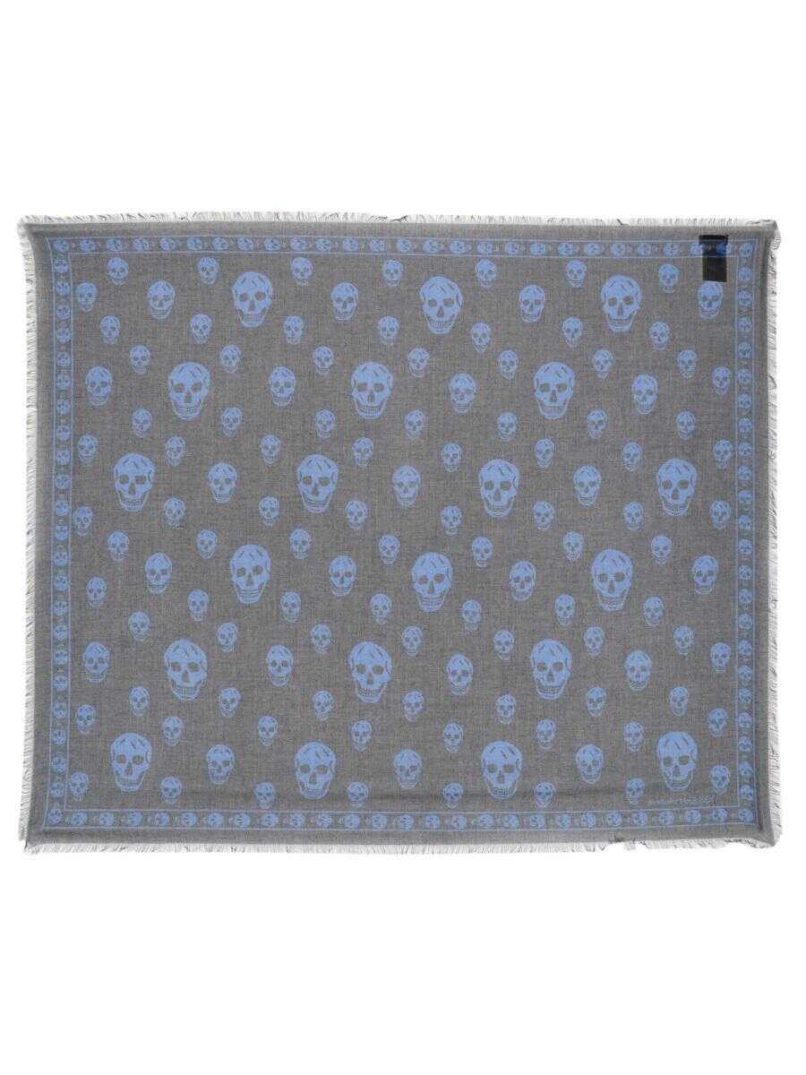 Alexander McQueen ALEXANDER MCQUEEN CLASSIC SKULL SCARF BLACK