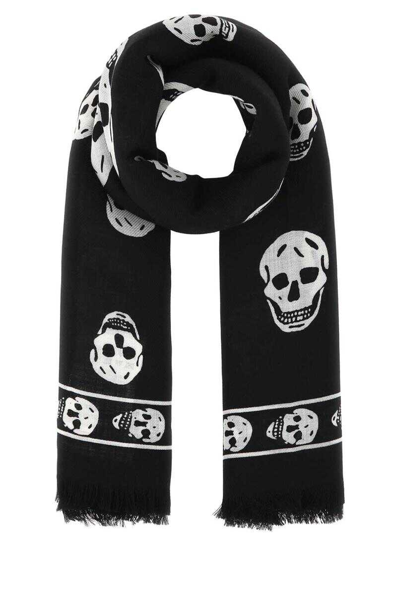 Alexander McQueen ALEXANDER MCQUEEN SCARVES AND FOULARDS BLACK