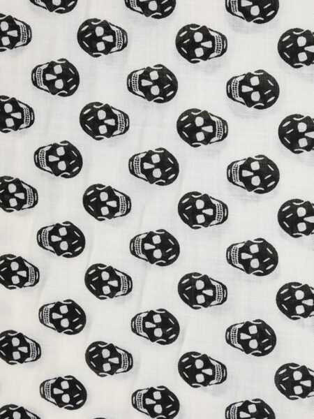 Esarfe Alexander McQueen Alexander McQueen Skull Wool Scarf WHITE Femei (BM 10289084) 2