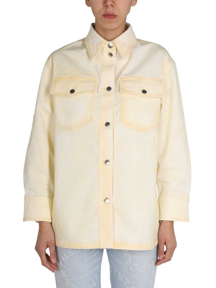 Stella McCartney STELLA MCCARTNEY DENIM SHIRT JACKET YELLOW