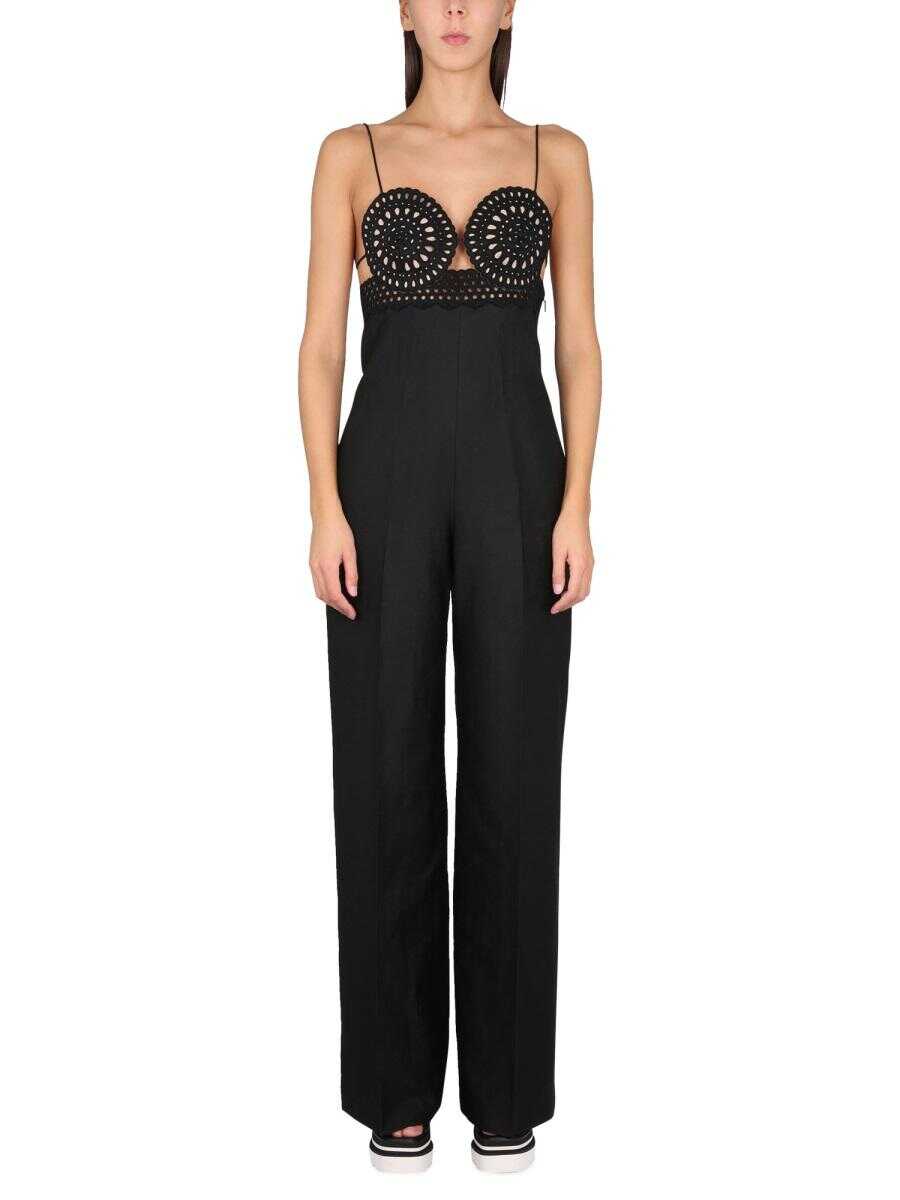 Stella McCartney STELLA MCCARTNEY SANGALLO BUSTIER JUMPSUIT BLACK