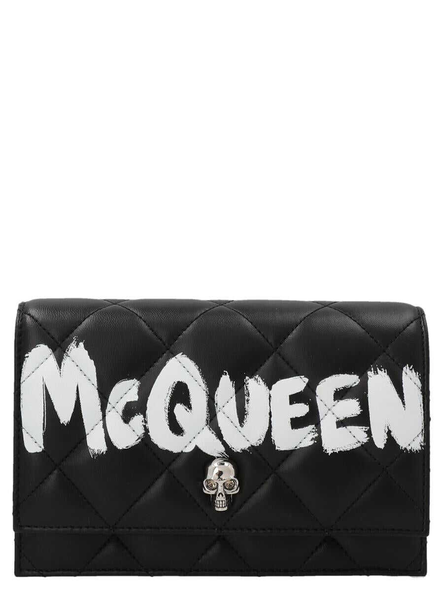 Alexander McQueen ALEXANDER MCQUEEN \'Skull\' small crossbody bag WHITE/BLACK