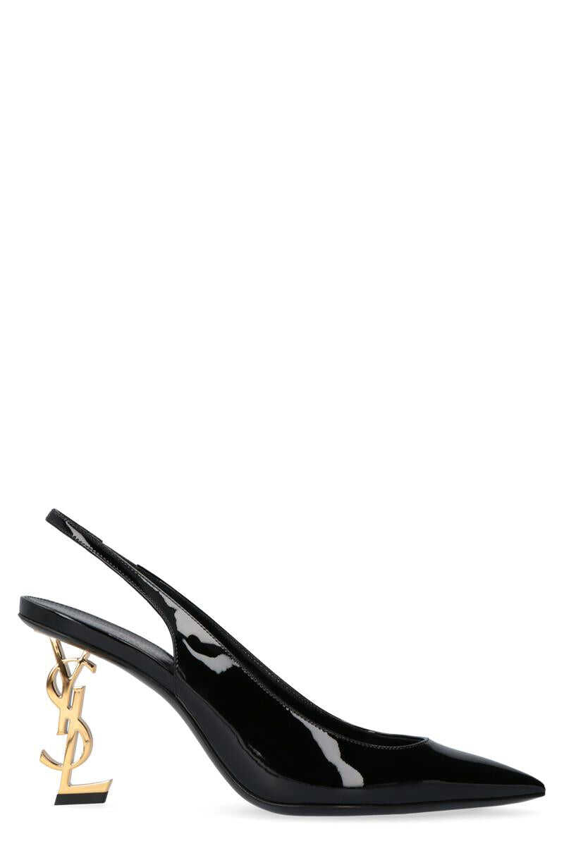 Saint Laurent SAINT LAURENT OPYUM PATENT LEATHER SLINGBACK PUMPS black