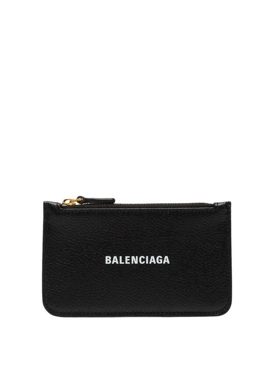 Balenciaga BALENCIAGA Cash leather credit card case BLACK