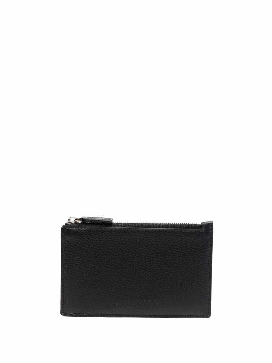 Balenciaga BALENCIAGA Leather zipped credit card case BLACK
