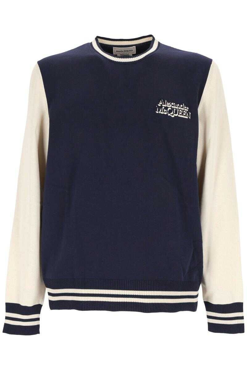 Alexander McQueen Alexander McQueen Sweaters MIDNIGHT BLUE/CREAM