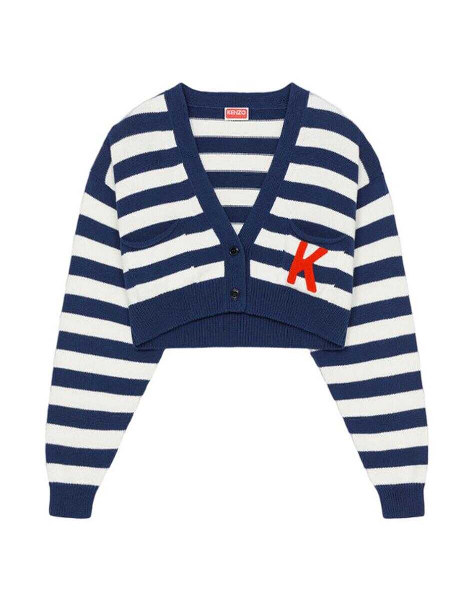 Kenzo KENZO CARDIGAN AND KNITTED JACKETS BLUE
