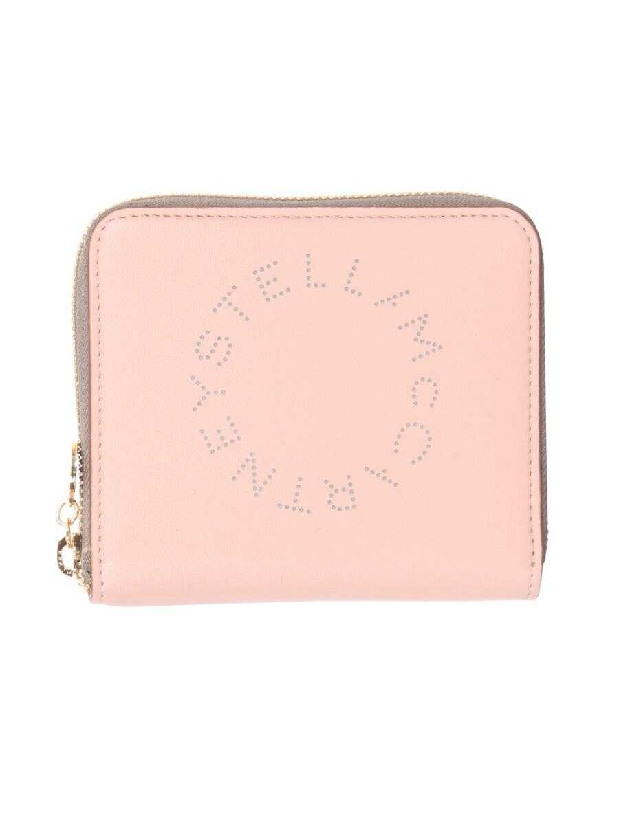 Stella McCartney STELLA MCCARTNEY ZIPPED WALLET POWDER