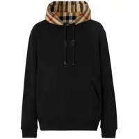 Bluze de trening Burberry Check Motif Cotton Hoodie Barbati