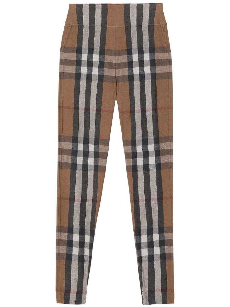 Poze Burberry Burberry Trousers BROWN b-mall.ro 
