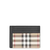 Portofele BURBERRY CHECKED MOTIF CARD HOLDER Barbati