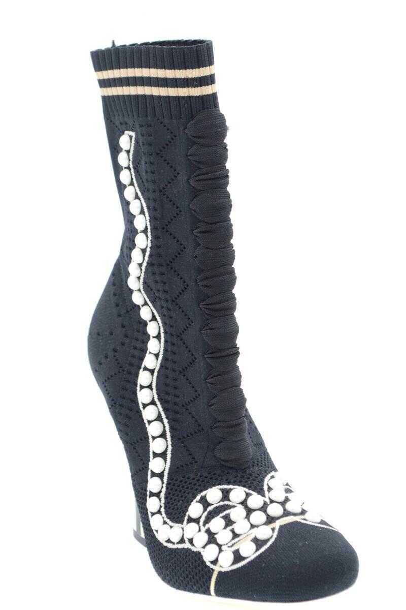 Bocanci Fendi Fendi Booties Black Femei (BM 10344095) 2