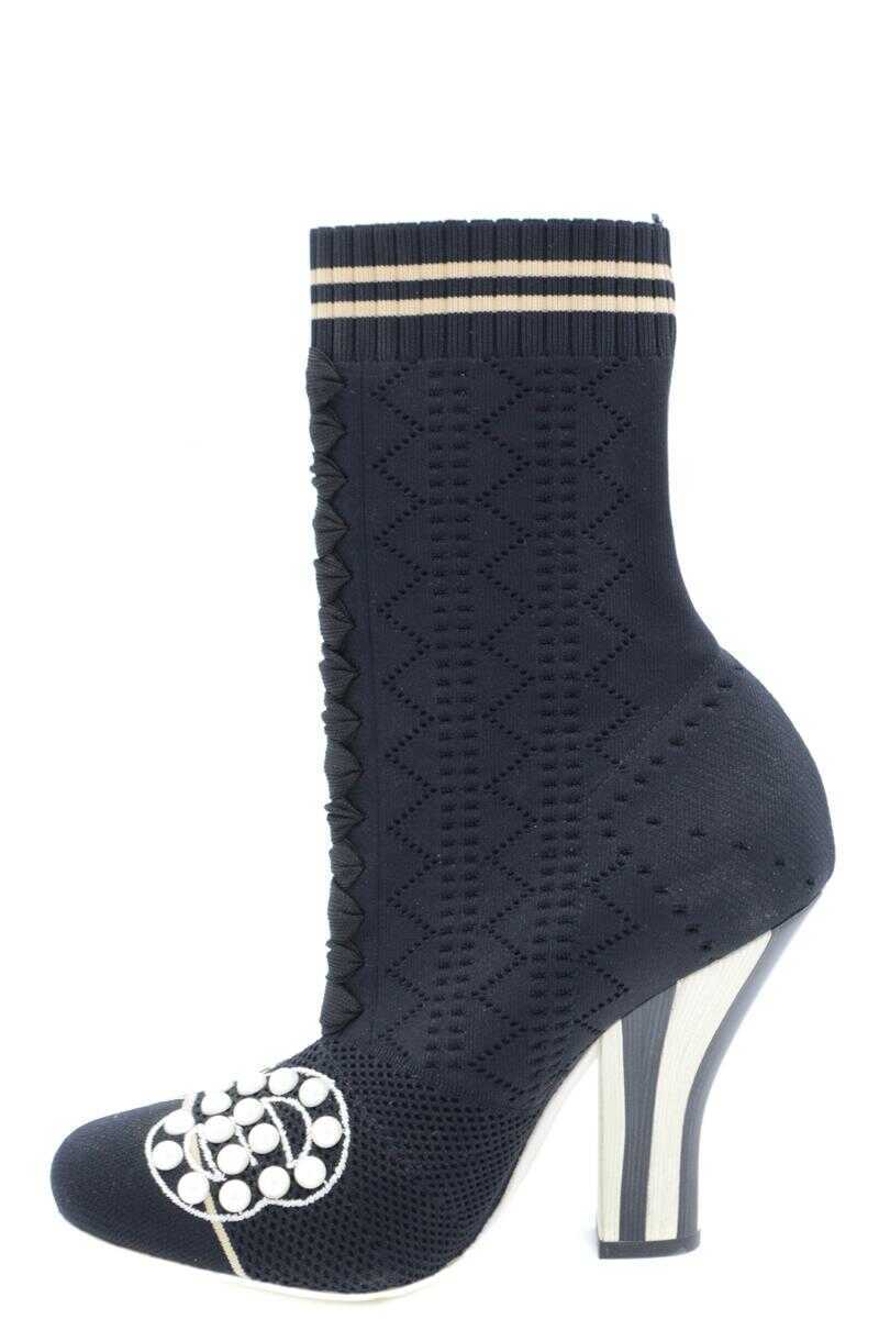 Bocanci Fendi Fendi Booties Black Femei (BM 10344095) 3