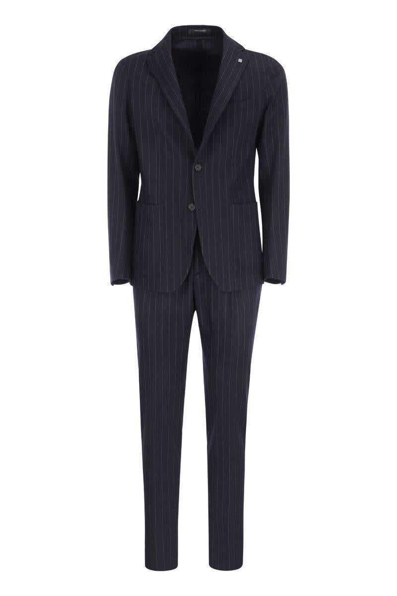 Tagliatore TAGLIATORE Wool and cotton suit BLUE