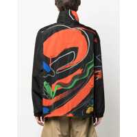 Geci Moschino pentru Barbati - Geci Moschino MOSCHINO Printed nylon jacket MULTICOLOR Barbati (BM 10346870) - B-mall.ro