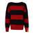 RIGHT FOR Right For Wool Striped Crewneck Jumper RED