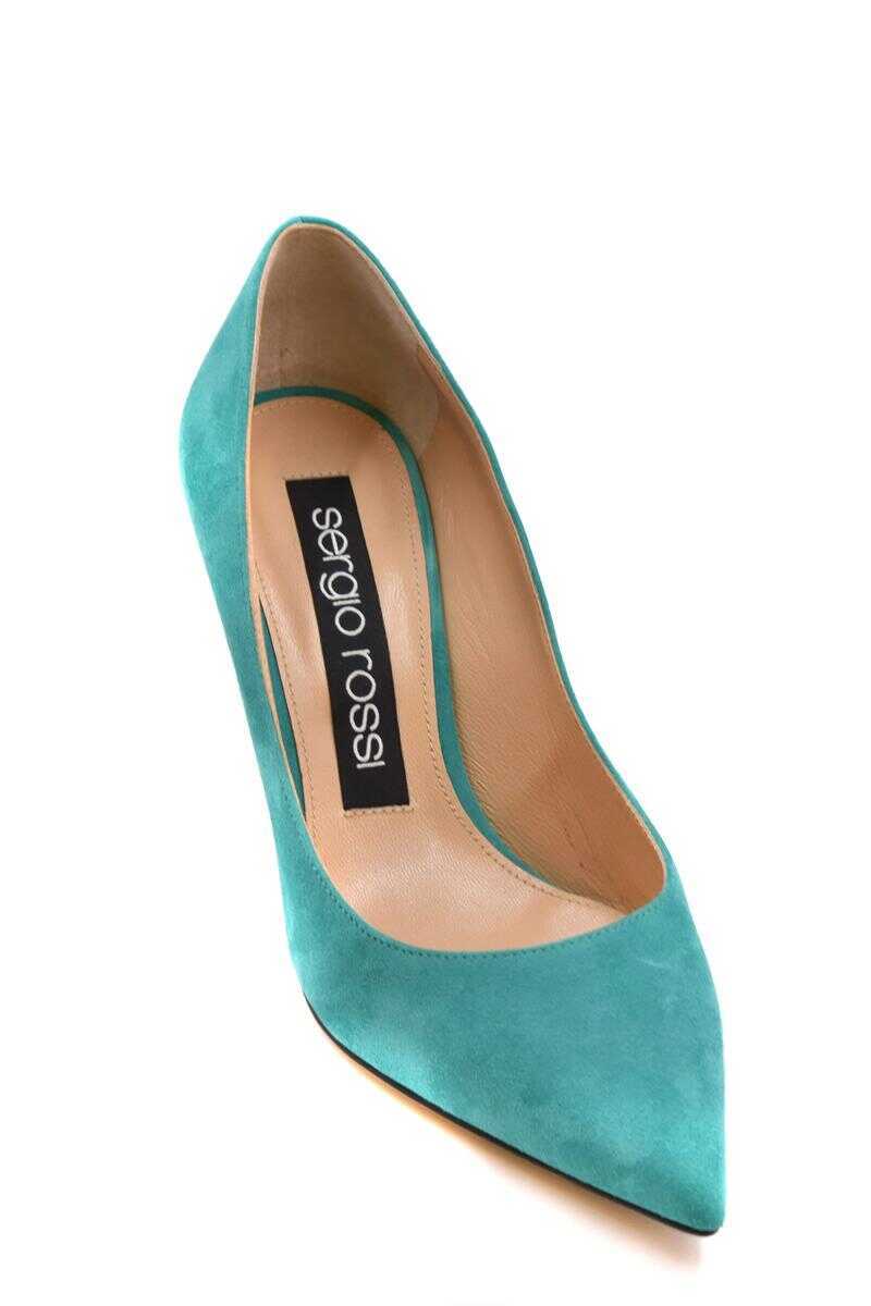 Pantofi cu toc Sergio Rossi Sergio Rossi Dcollet Blue Femei (BM 10348628) 4