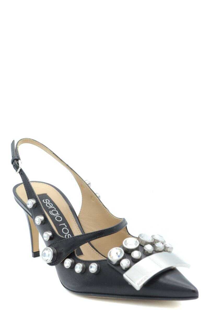 Pantofi cu toc Sergio Rossi Sergio Rossi Dcollet Black Femei (BM 10349114) 4