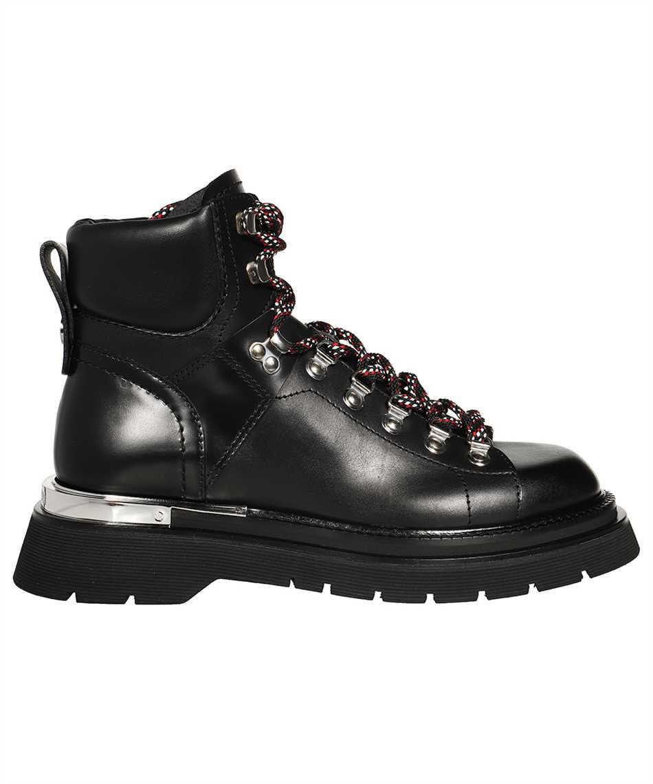 DSQUARED2 DSQUARED2 LEATHER COMBAT BOOTS BLACK